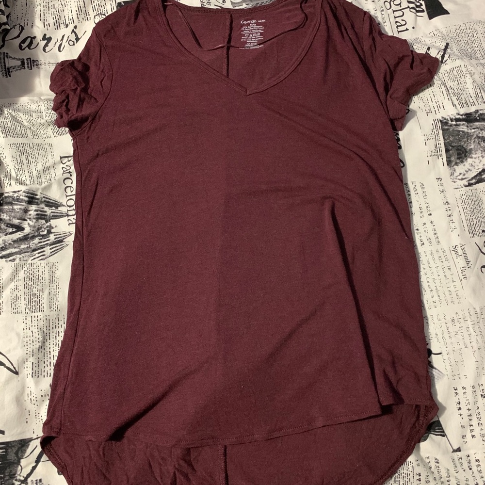 Burgundy George Tee-Shirt - Size M